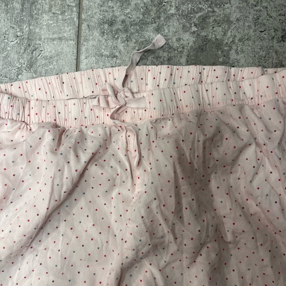 Victoria’s Secret pink polka dot pajama bottoms Sz Medium Long - Picture 3 of 7